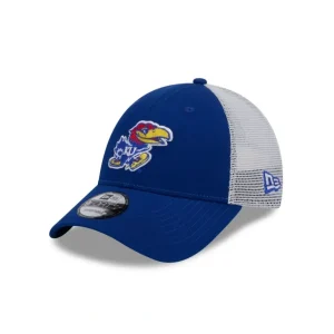 New Kansas Jayhawks Blue 9FORTY Trucker Hat - KTGCaps - Baseball caps for various teams, purchased online at a discount