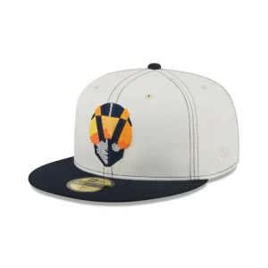 Fashion Las Vegas Aviators Sandy Linen 59FIFTY Fitted Hat - KTGCaps - Baseball caps for various teams, purchased online at a discount