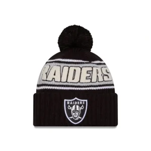 Store Las Vegas Raiders 2024 Cold Weather Sport Pom Knit Hat - KTGCaps - Baseball caps for various teams, purchased online at a discount