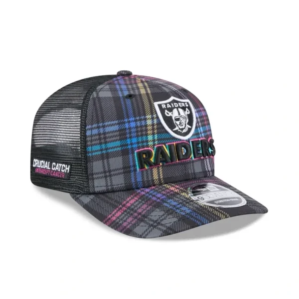 Fashion Las Vegas Raiders 2024 Crucial Catch 9SEVENTY Trucker Hat - KTGCaps - Baseball caps for various teams, purchased online at a discount