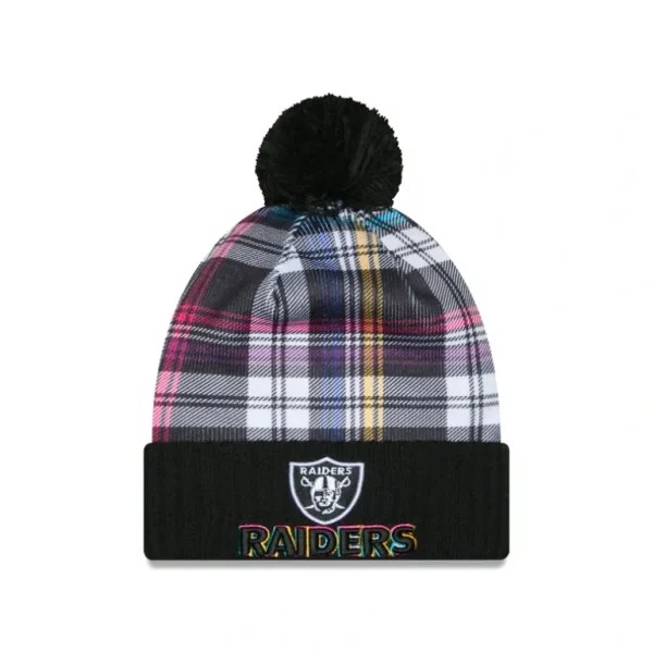 Fashion Las Vegas Raiders 2024 Crucial Catch Sport Pom Knit Hat - KTGCaps - Baseball caps for various teams, purchased online at a discount