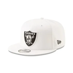 Online Las Vegas Raiders Basic White 9FIFTY Snapback Hat - KTGCaps - Baseball caps for various teams, purchased online at a discount