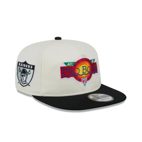 Fashion Las Vegas Raiders Pro Bowl Patch Golfer Hat - KTGCaps - Baseball caps for various teams, purchased online at a discount