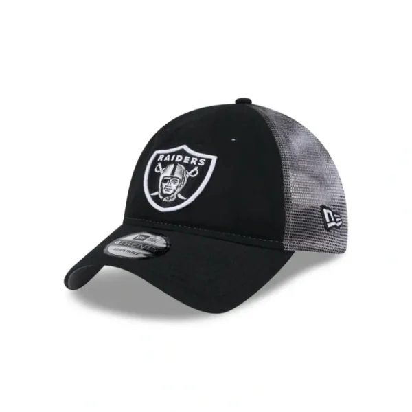 Online Las Vegas Raiders Slick 9TWENTY Trucker Hat - KTGCaps - Baseball caps for various teams, purchased online at a discount