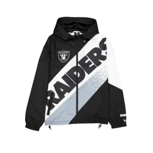 Fashion Las Vegas Raiders Sport Classics Color Block Windbreaker - KTGCaps - Baseball caps for various teams, purchased online at a discount