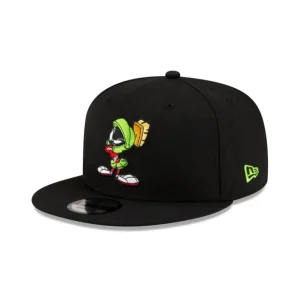 Fashion Looney Tunes Marvin the Martian Black 9FIFTY Snapback Hat - KTGCaps - Baseball caps for various teams, purchased online at a discount