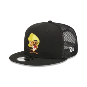 Clearance Looney Tunes Speedy Gonzalez 9FIFTY Trucker Snapback Hat - KTGCaps - Baseball caps for various teams, purchased online at a discount