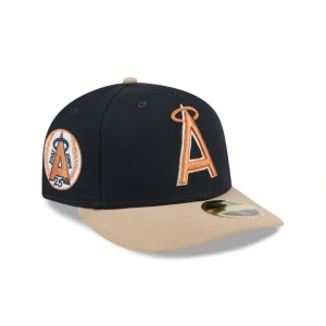 Online Los Angeles Angels Blue Ivory Low Profile 59FIFTY Fitted Hat - KTGCaps - Baseball caps for various teams, purchased online at a discount