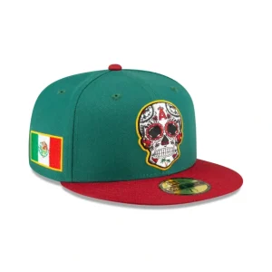 Flash Sale Los Angeles Angels Cinco de Mayo 59FIFTY Fitted Hat - KTGCaps - Baseball caps for various teams, purchased online at a discount