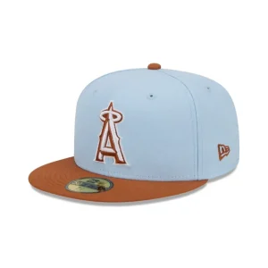 Flash Sale Los Angeles Angels Color Pack Glacial Blue 59FIFTY Fitted Hat - KTGCaps - Baseball caps for various teams, purchased online at a discount