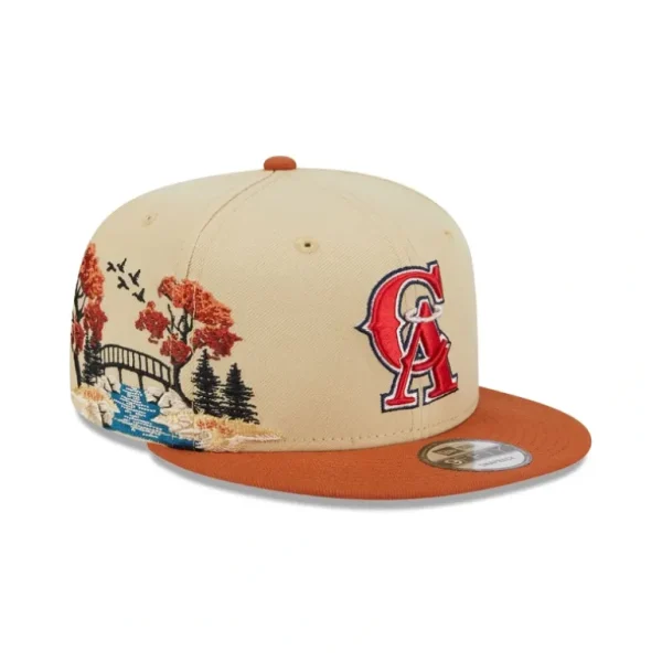 Fashion Los Angeles Angels Fall Landscape 9FIFTY Snapback Hat - KTGCaps - Baseball caps for various teams, purchased online at a discount