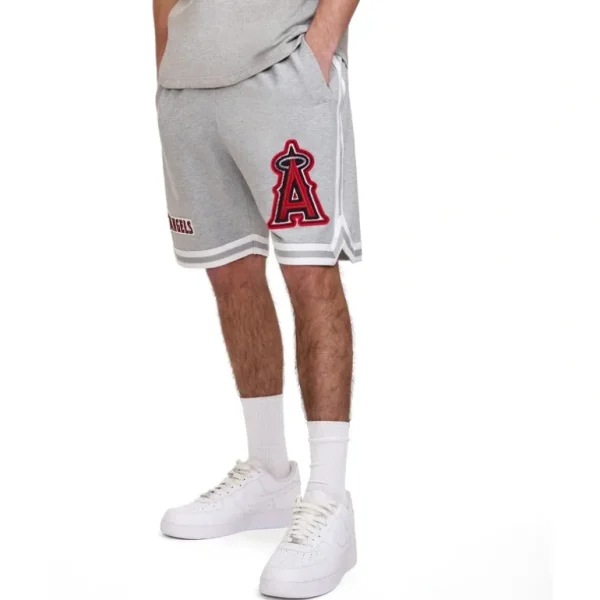 Clearance Los Angeles Angels Gray Logo Select Shorts - KTGCaps - Baseball caps for various teams, purchased online at a discount