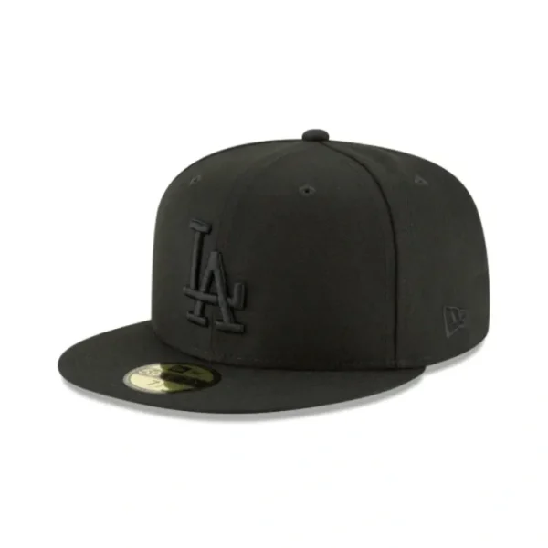 Caps* Los Angeles Dodgers Blackout Basic 59FIFTY Fitted Hat - KTGCaps - Baseball caps for various teams, purchased online at a discount