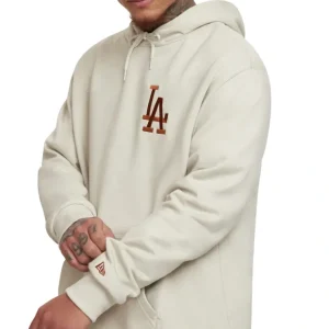 Caps* Los Angeles Dodgers Essential White Hoodie - KTGCaps - Baseball caps for various teams, purchased online at a discount