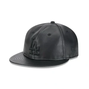 Caps* Los Angeles Dodgers Genuine Leather Retro Crown 9FIFTY Strapback Hat - KTGCaps - Baseball caps for various teams, purchased online at a discount