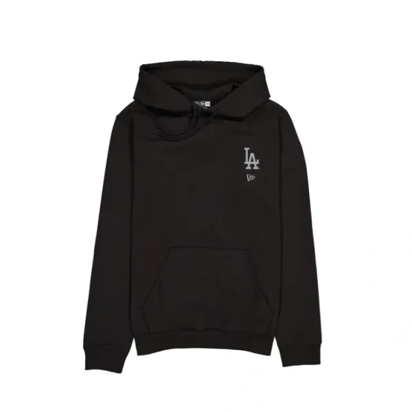 Caps* Los Angeles Dodgers Logo Essentials Tonal Black Hoodie - KTGCaps - Baseball caps for various teams, purchased online at a discount