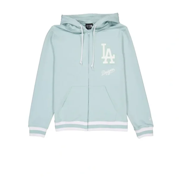 Discount Los Angeles Dodgers Minty Breeze Logo Select Hoodie FullZip - KTGCaps - Baseball caps for various teams, purchased online at a discount