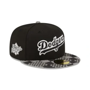 Caps* Los Angeles Dodgers Pattern Denim 59FIFTY Fitted Hat - KTGCaps - Baseball caps for various teams, purchased online at a discount