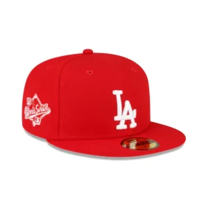 Clearance Los Angeles Dodgers Sidepatch Red 59FIFTY Fitted Hat - KTGCaps - Baseball caps for various teams, purchased online at a discount