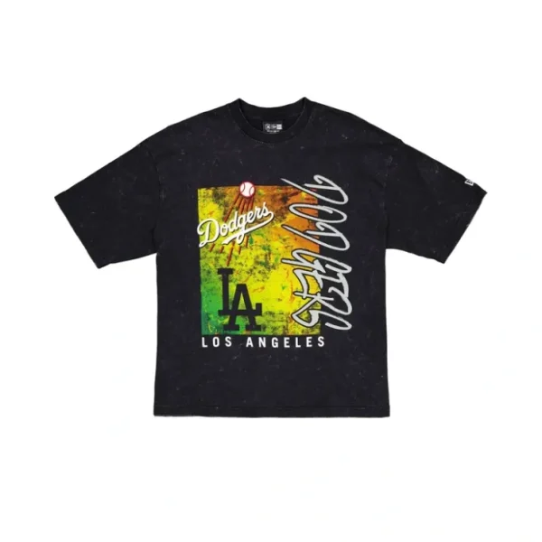 Caps* Los Angeles Dodgers Sport Classics Boxy Black TShirt - KTGCaps - Baseball caps for various teams, purchased online at a discount