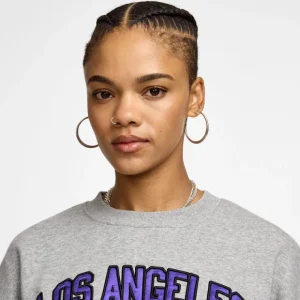 Caps* Los Angeles Lakers Sport Classics Womens Crewneck - KTGCaps - Baseball caps for various teams, purchased online at a discount