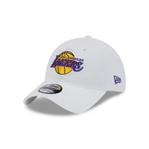 Online Los Angeles Lakers White 9TWENTY Adjustable Hat - KTGCaps - Baseball caps for various teams, purchased online at a discount
