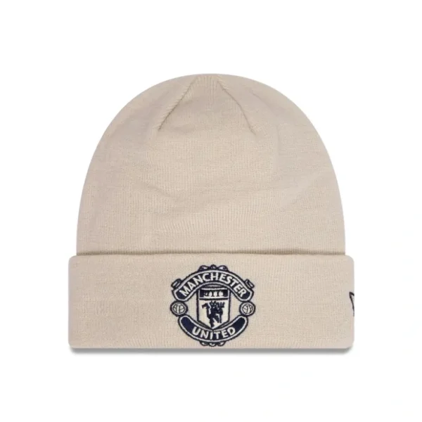 Caps* Manchester United Cream Cuff Knit Hat - KTGCaps - Baseball caps for various teams, purchased online at a discount