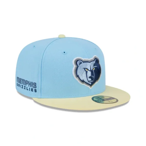 Clearance Memphis Grizzlies Doscientos Blue 59FIFTY Fitted Hat - KTGCaps - Baseball caps for various teams, purchased online at a discount