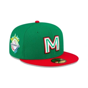 Caps* Mexico Baseball 2024 Caribbean Series Green 59FIFTY Fitted Hat - KTGCaps - Baseball caps for various teams, purchased online at a discount