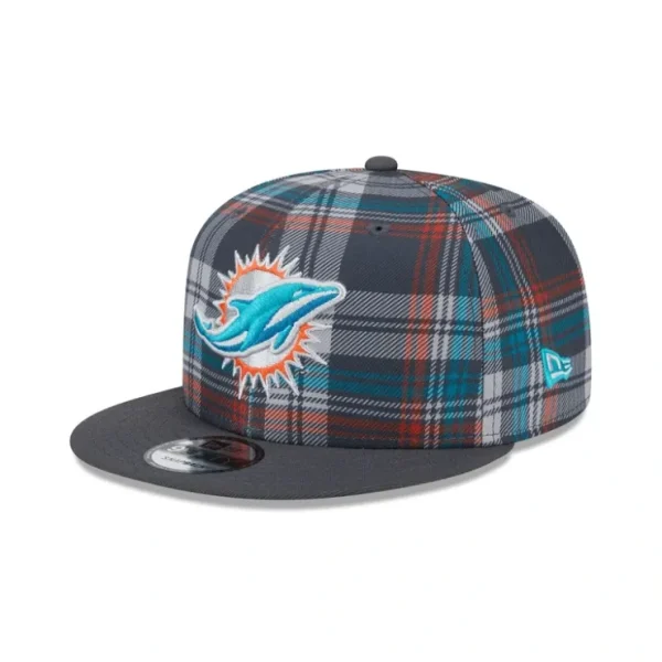 Caps* Miami Dolphins 2024 Sideline Statement Gray 9FIFTY Snapback Hat - KTGCaps - Baseball caps for various teams, purchased online at a discount
