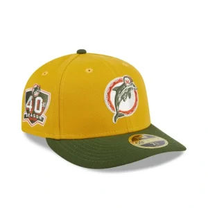 Caps* Miami Dolphins Cinnamon Sage Low Profile 59FIFTY Fitted Hat - KTGCaps - Baseball caps for various teams, purchased online at a discount
