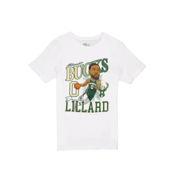 Best Milwaukee Bucks Damian Lillard Caricature TShirt - KTGCaps - Baseball caps for various teams, purchased online at a discount