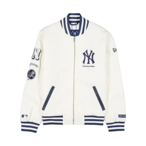 Discount New York or Nowhere x New York Yankees White Jacket - KTGCaps - Baseball caps for various teams, purchased online at a discount
