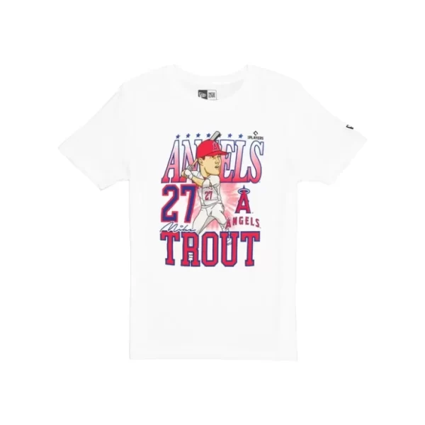 Caps* Los Angeles Angels Mike Trout Caricature TShirt - KTGCaps - Baseball caps for various teams, purchased online at a discount