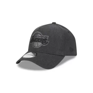 Caps* Los Angeles Lakers Logo Essentials Black 9FORTY AFrame Snapback Hat - KTGCaps - Baseball caps for various teams, purchased online at a discount