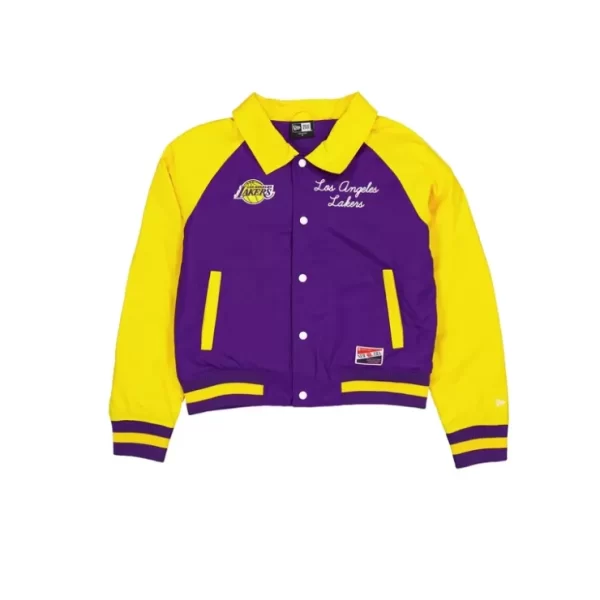 Caps* Los Angeles Lakers Throwback Womens Jacket - KTGCaps - Baseball caps for various teams, purchased online at a discount