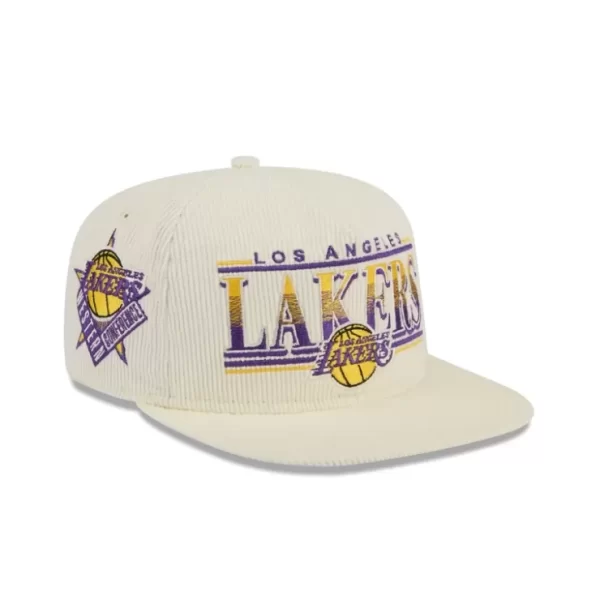 Caps* Los Angeles Lakers Throwback Corduroy Golfer Hat - KTGCaps - Baseball caps for various teams, purchased online at a discount