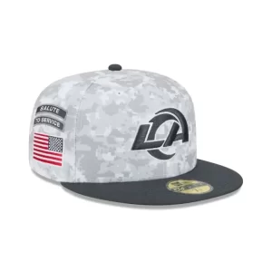 Caps* Los Angeles Rams 2024 Salute to Service 59FIFTY Fitted Hat - KTGCaps - Baseball caps for various teams, purchased online at a discount