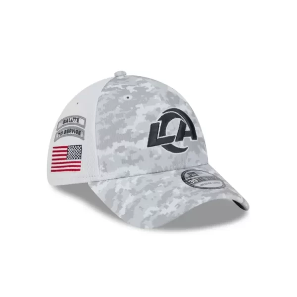 Caps* Los Angeles Rams 2024 Salute to Service 39THIRTY Stretch Fit Hat - KTGCaps - Baseball caps for various teams, purchased online at a discount